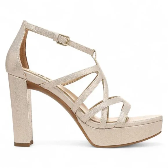 Naturalizer Neona Womens Faux Leather Heel Platform Sandals - Picture 4 of 5